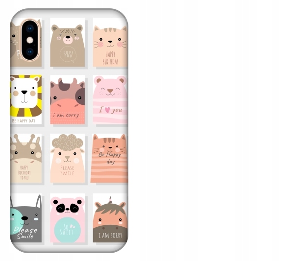 

Etui pokrowiec iPhone Xs Max Slodkie zwierzatka na