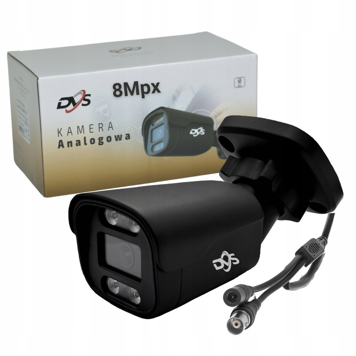 Kamera zewnętrzna DVS tubowa 8 Mpx IP66 Dual Light