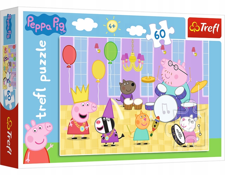 

Puzzle 60 El Świnka Peppa Na Balu Trefl 3+