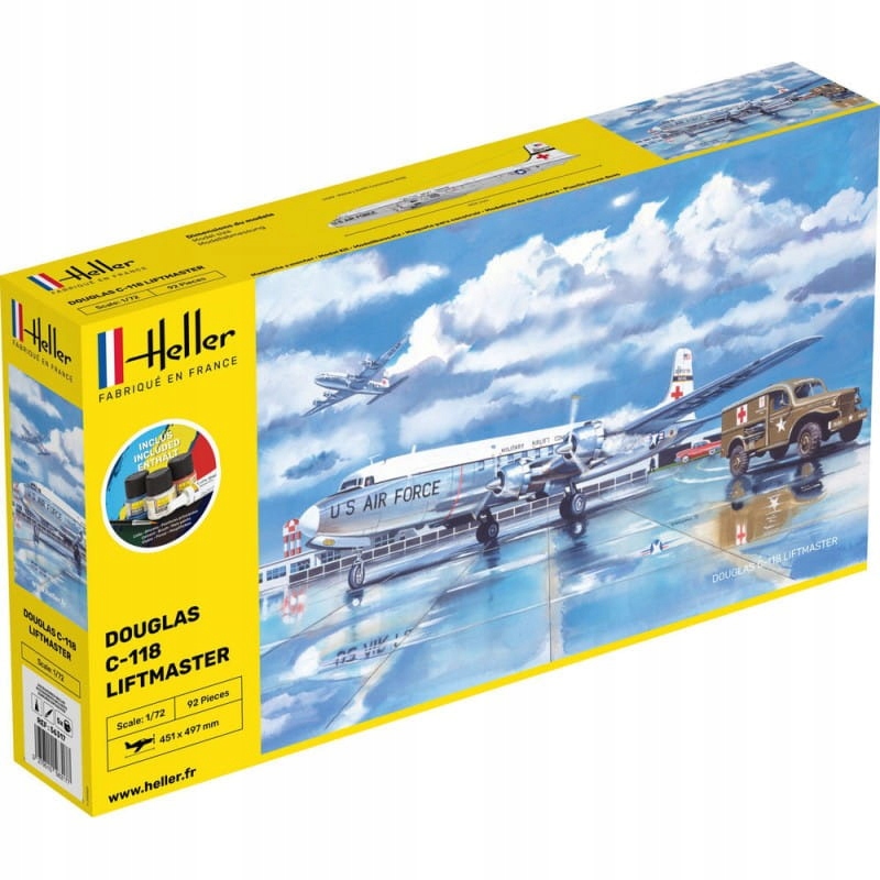 Startovací sada Heller 56317 Douglas C-118 Liftmaster 1/72