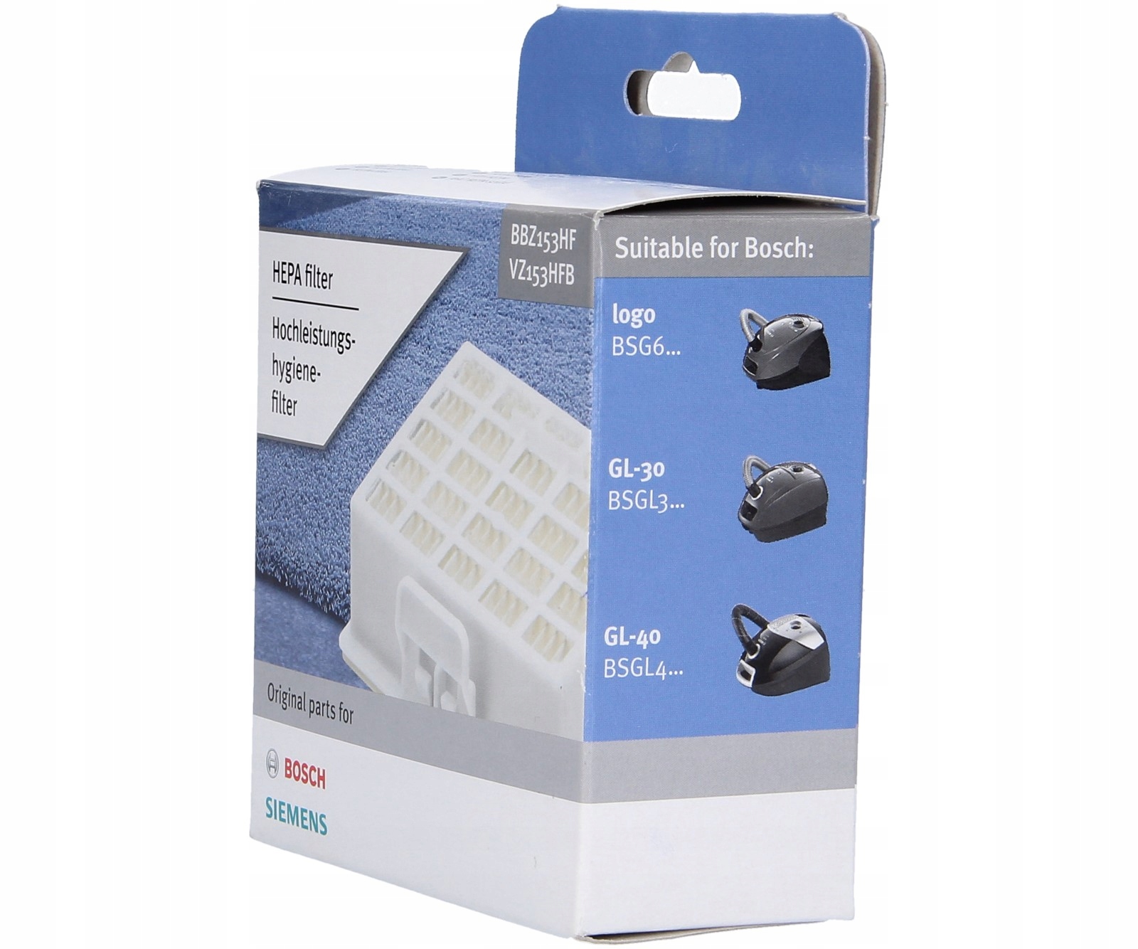 FILTR HEPA BOSCH SIEMENS 578731 Oryginał Rodzaj oryginał