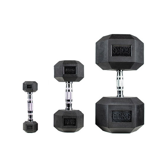 17,5KG HANTEL HEX OGUMOWANY DO ĆWICZEŃ PROUD Marka Proud