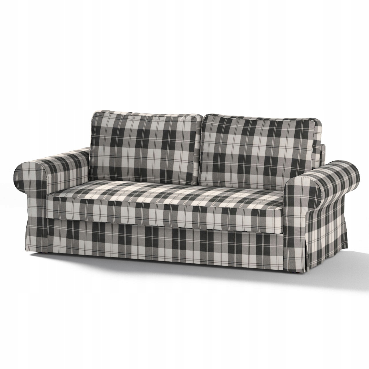 Dekoria potah na rozkládací pohovku Backabro pro 3 osoby Ikea šedý