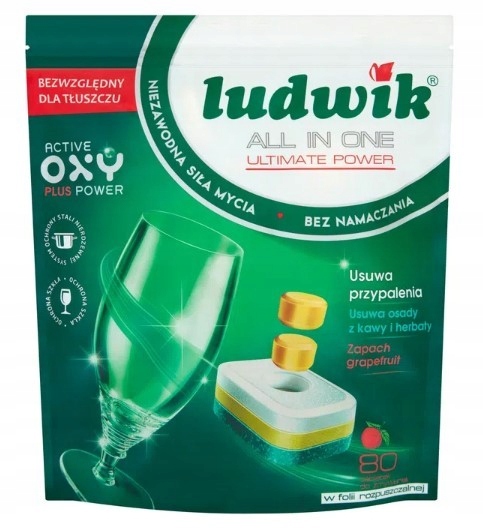 Levně Ludwik tablety do myčky All in One 80 kusů
