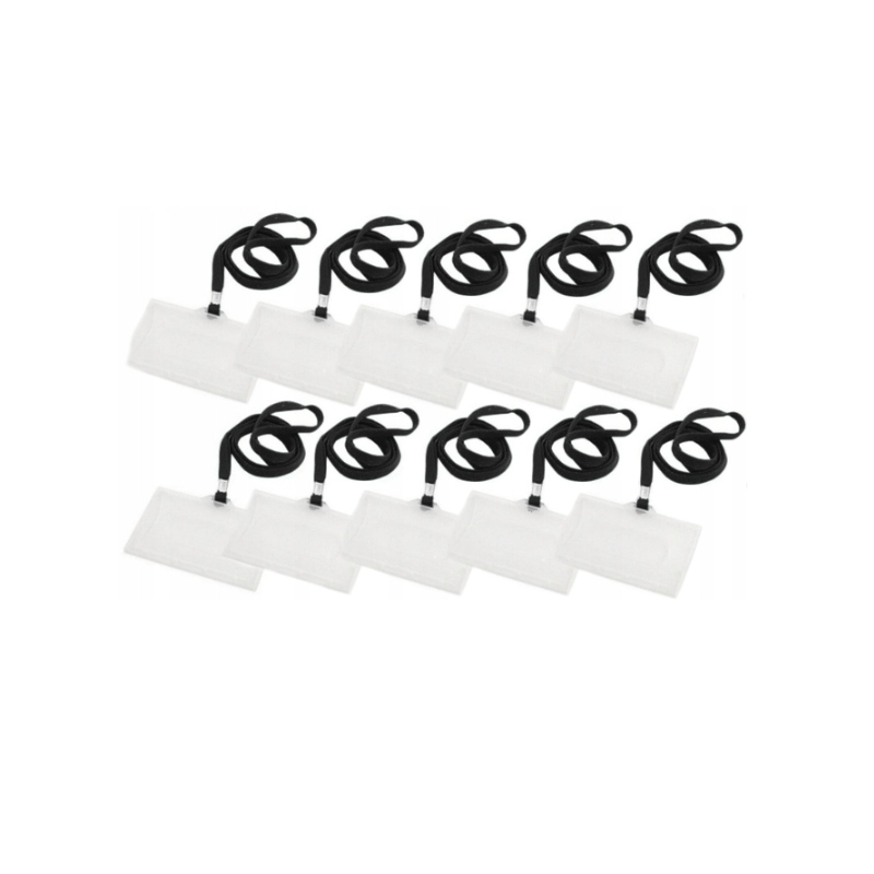 

Identyfikator Z Taśmą Smycz Holder Czarny 10SZTUK