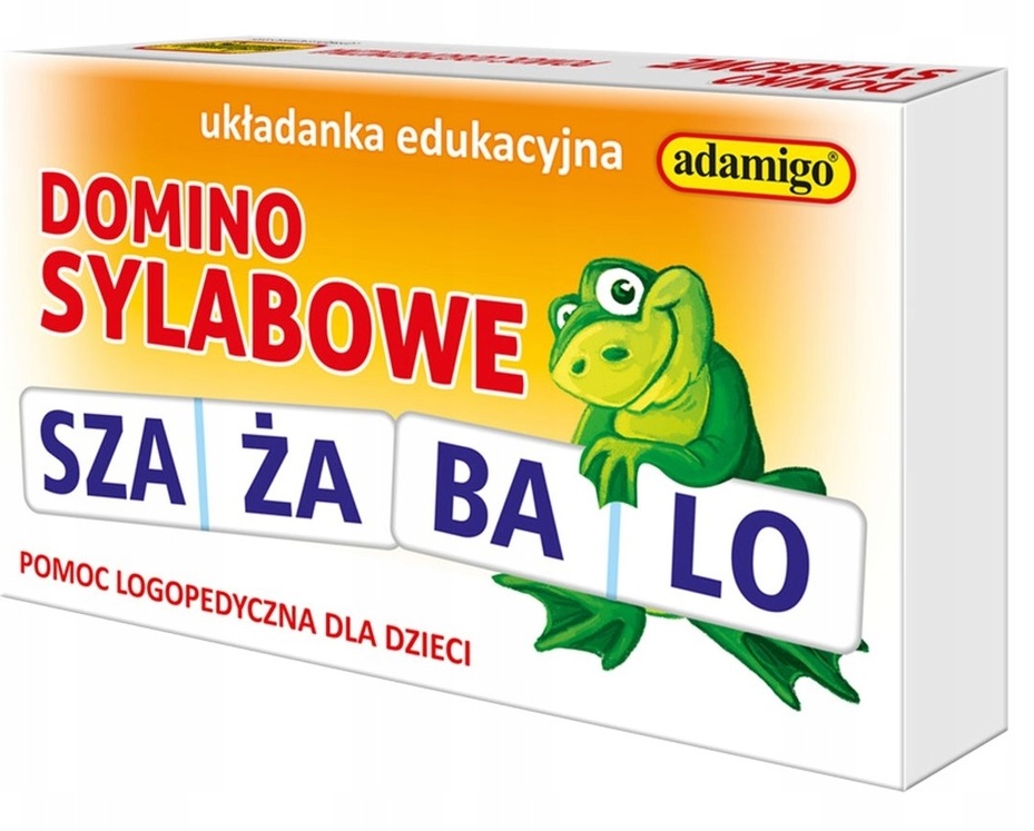 

Układanka Edukacyjna Domino Sylabowe Logo Adamigo