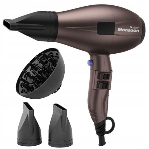 Hairway Profesjonalna Suszarka Do Włosów Monsoon 2400W Dyfuzor Koncentrator