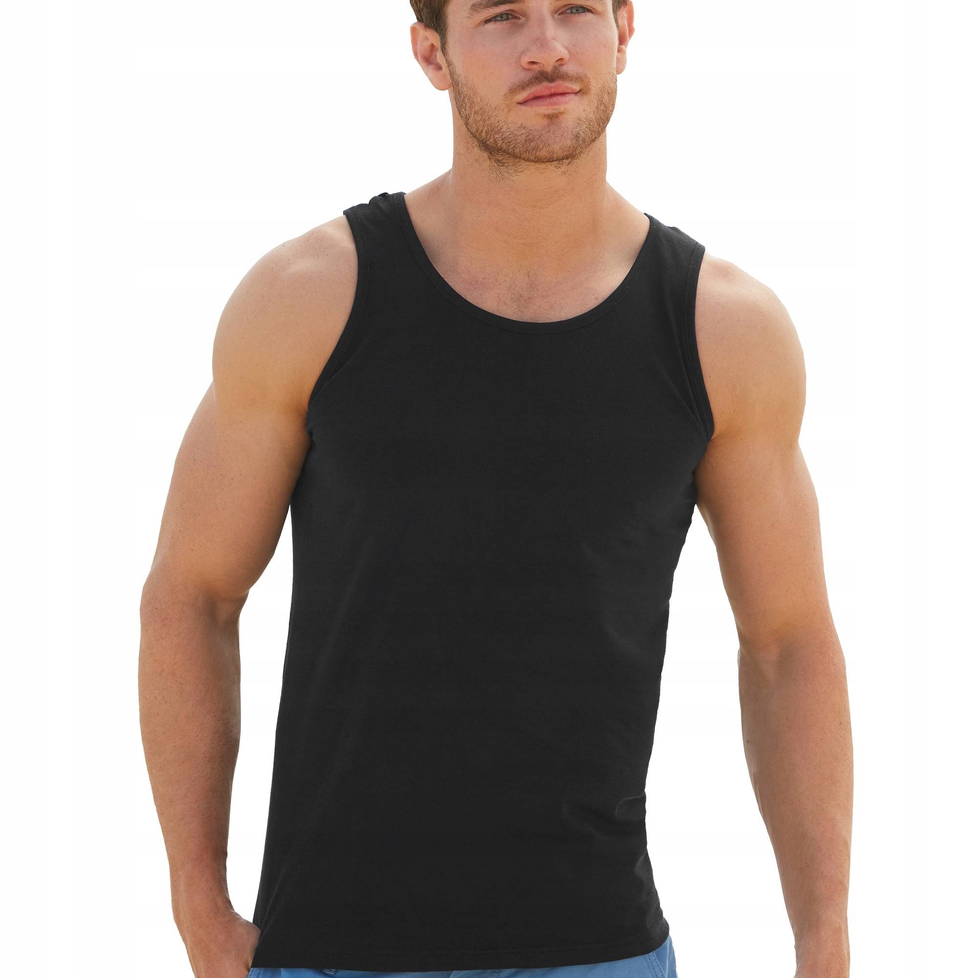 FRUIT OF THE LOOM KOSZULKA NA RAMIĄCZKACH Grey S Płeć mężczyzna