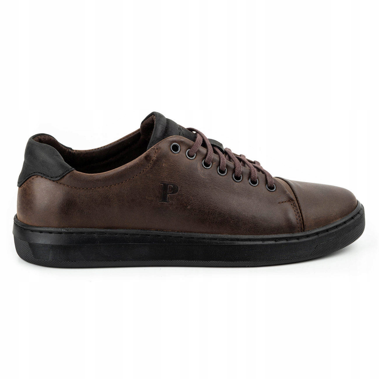 

Buty Męskie Casual Skóra Polskie 2109 Brązowe 44