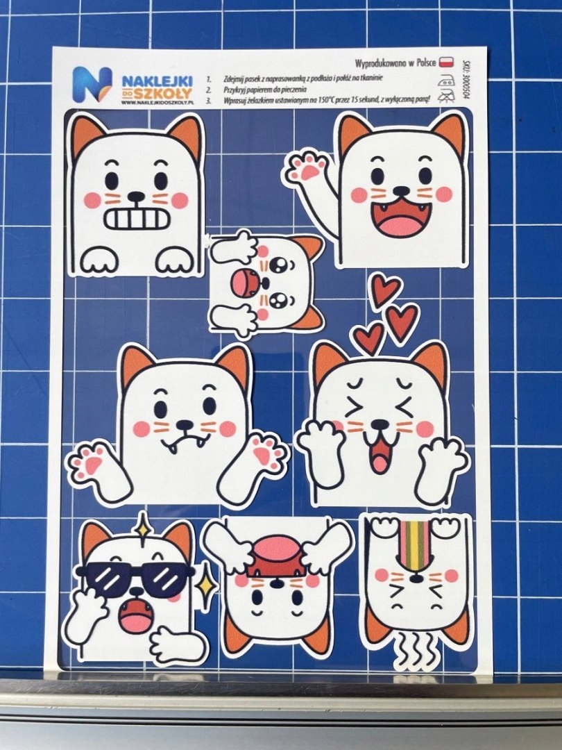 Naprasowanki z kotami - zestaw 8 sztuk Marka inny