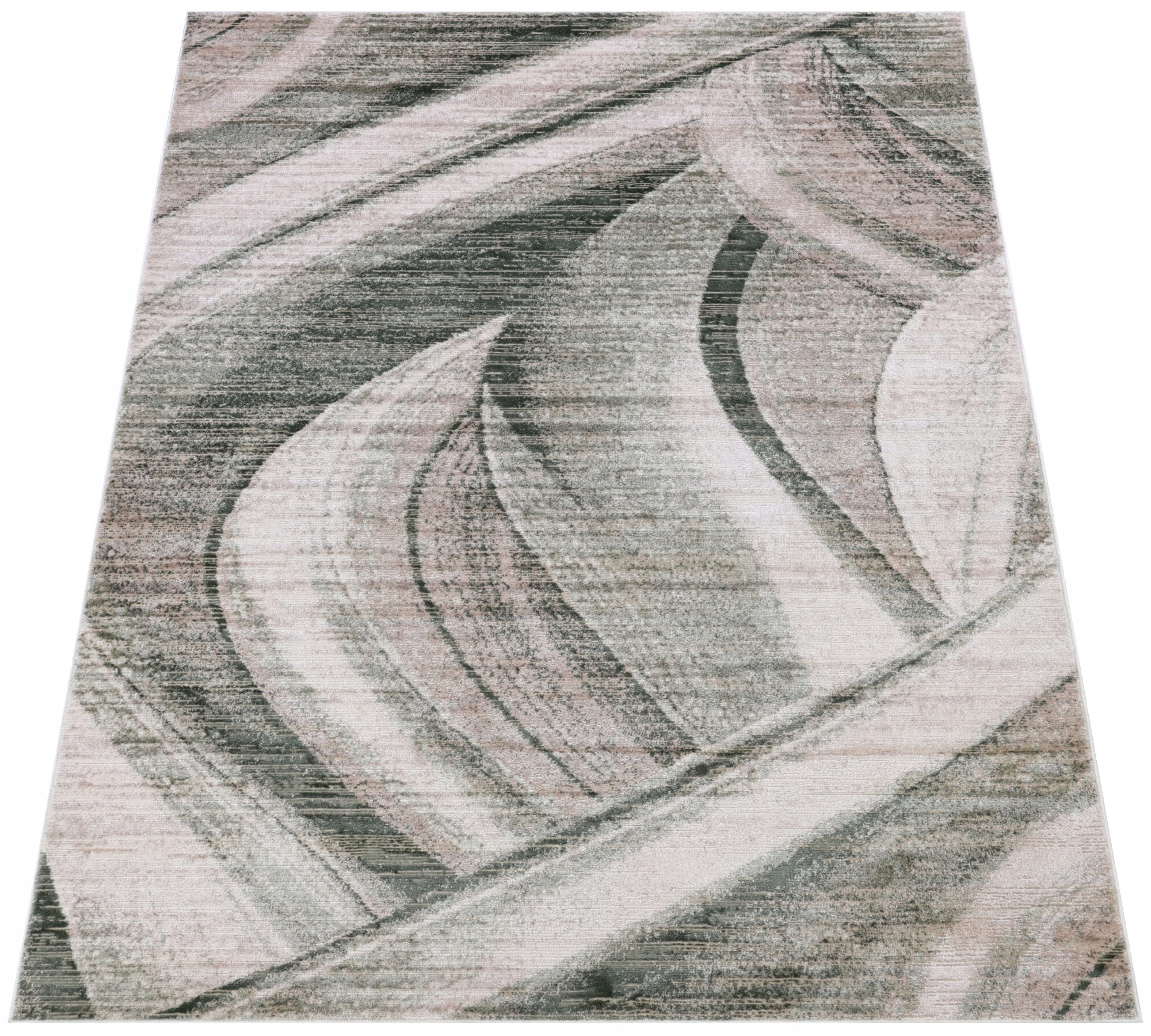 Koberec Komo 120x170 Stylový Moderní s Leskem béžová zelená w24