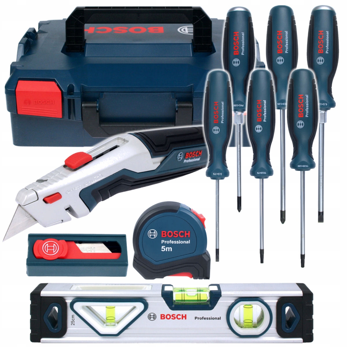 Bosch Zestaw 19 narzędzi ręcznych w walizce L-boxx