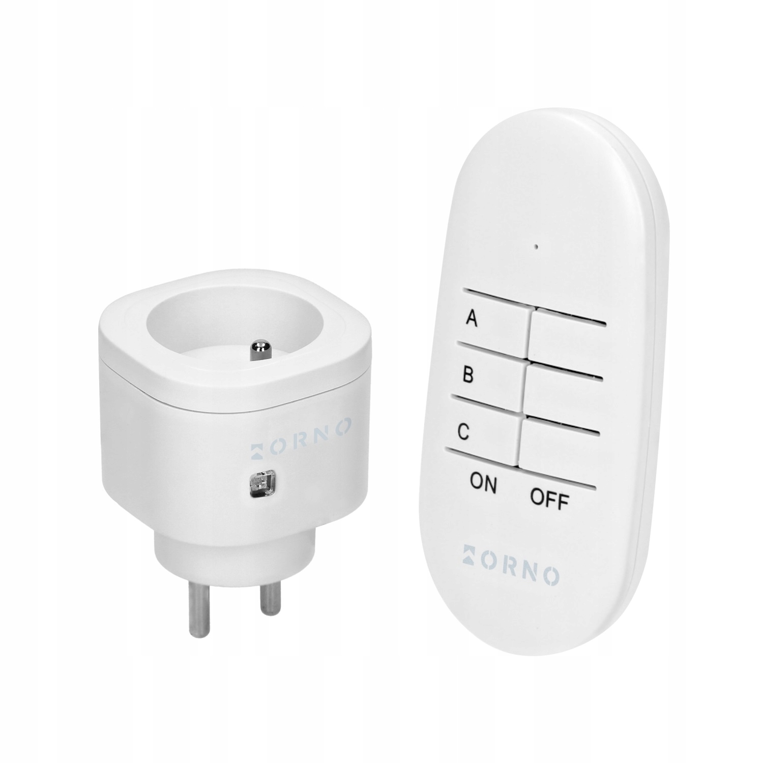 Sada Bezdrátových Mini Zásuvek Ovládaných Dálkovým Ovladačem 1+1