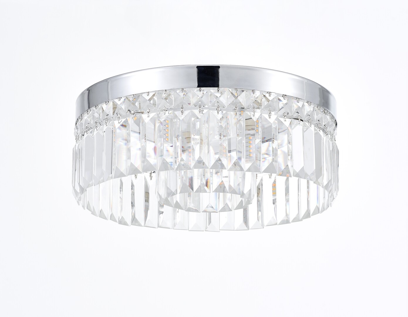 Rabalux Stropná lampa do kúpeľne Sybil Ø35 cm 6xG9 IP44 Chróm/Sklo