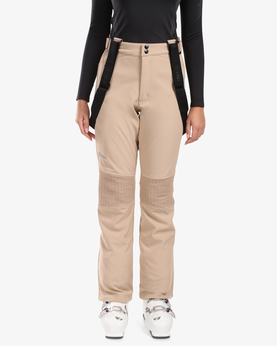 Damskie spodnie narciarskie softshell Kilpi Dione-w beżowe 40