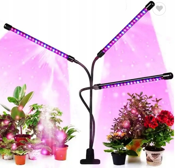 

3x Lampa Grow 60 Led zestaw do uprawy roślin Timer