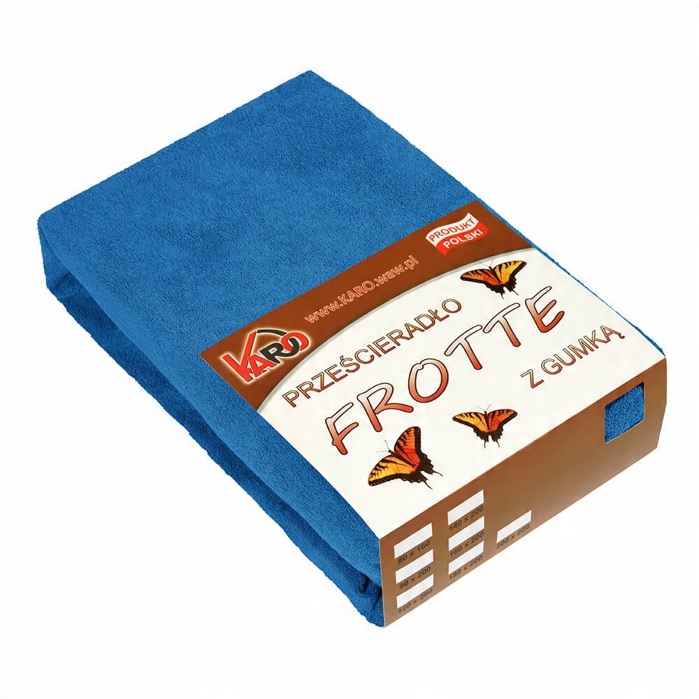 

Prześcieradło frotte z gumką 90x200 chabrowe 032