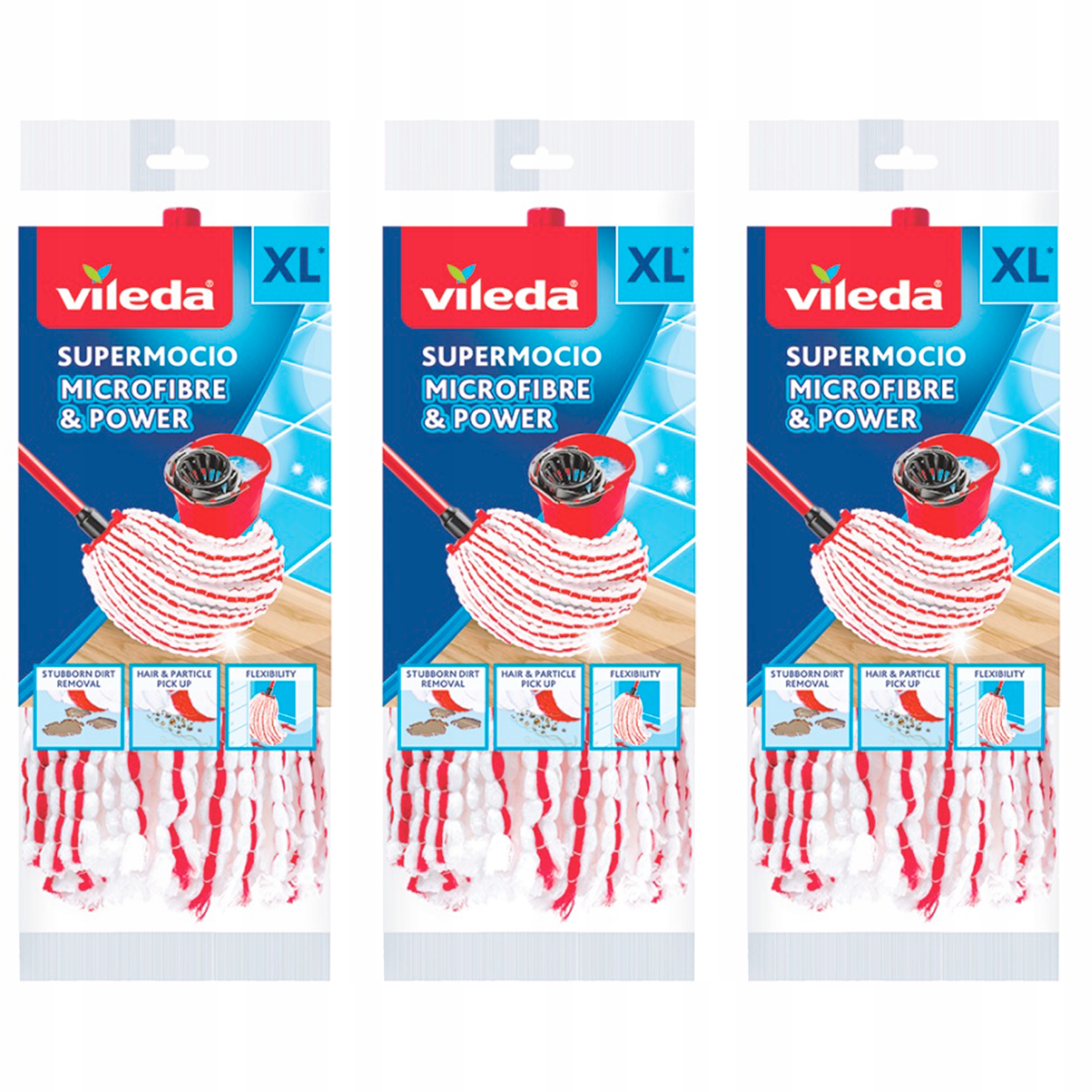 Levně Vileda Náplň Provázkový mop Microfibre&Power x3