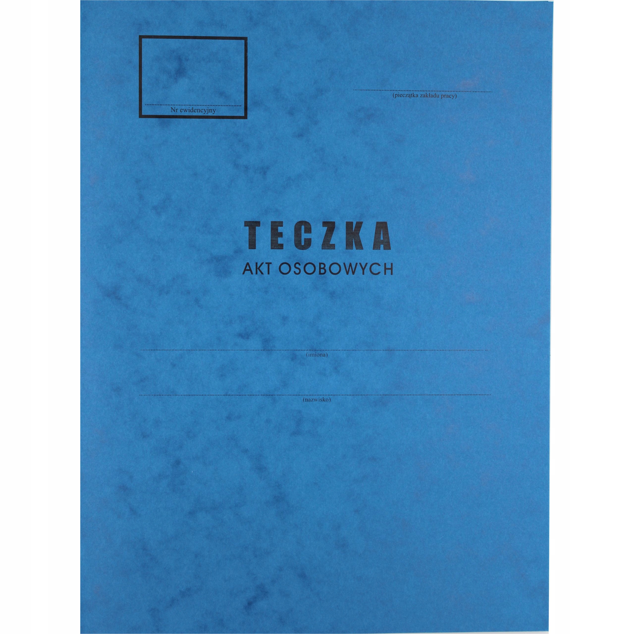 

Teczka akt osobowych A4 Abcd tekturowa niebieska