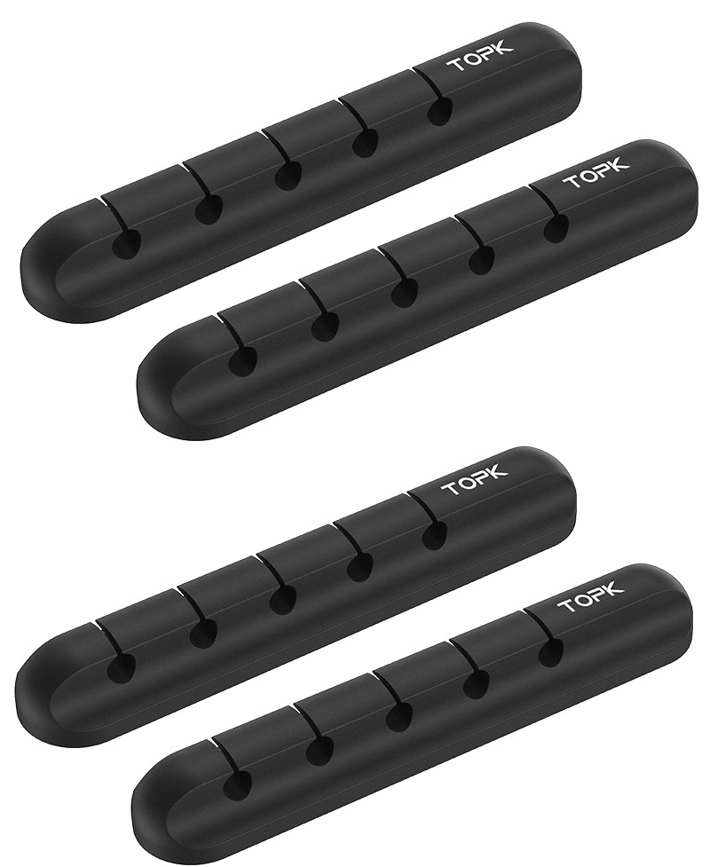 

Organizer Uchwyt do 5 kabli Silikonowy 4 szt. Topk