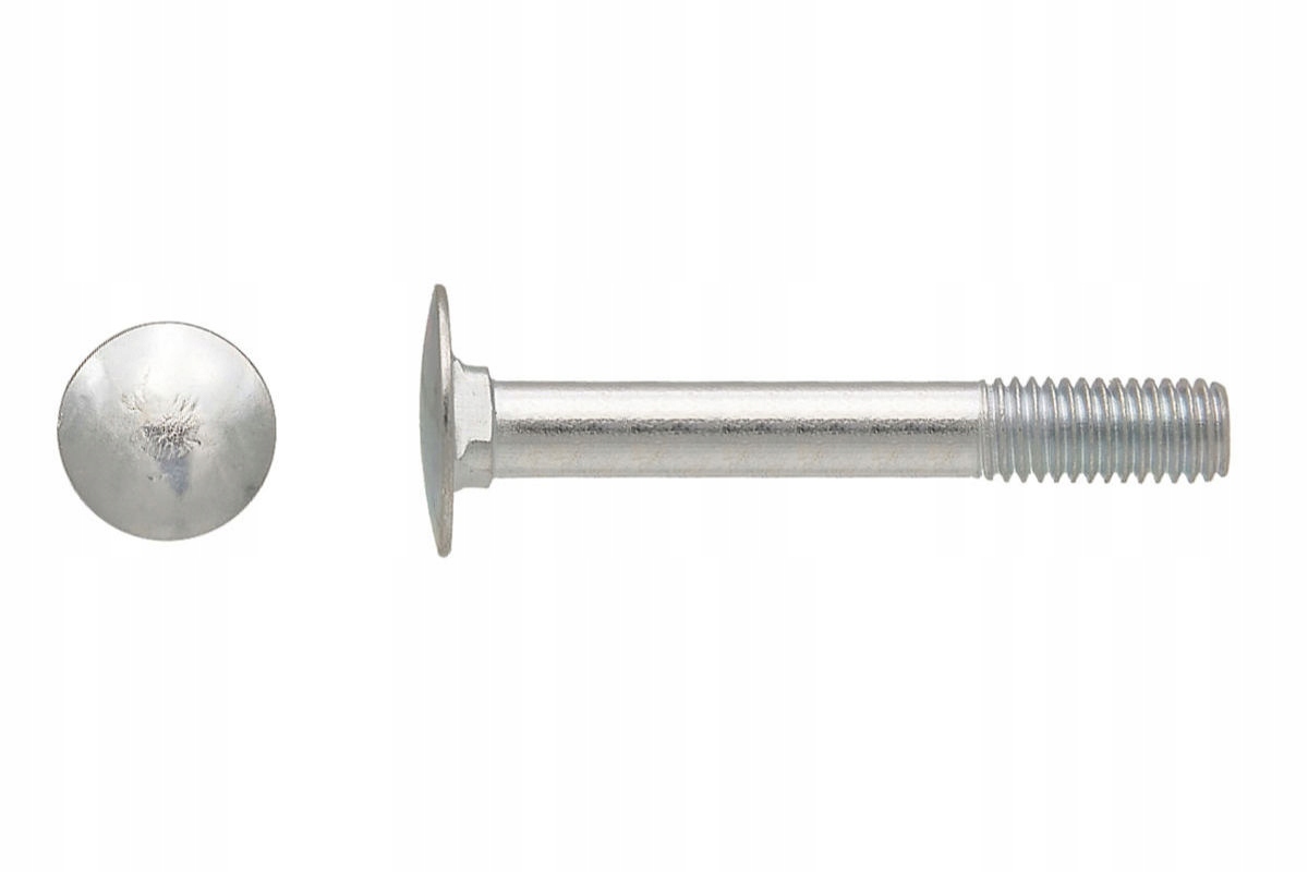 Śruba zamkowa ocynkowna 12x160mm DIN603 kl.4.8 1kg 7 sztuk