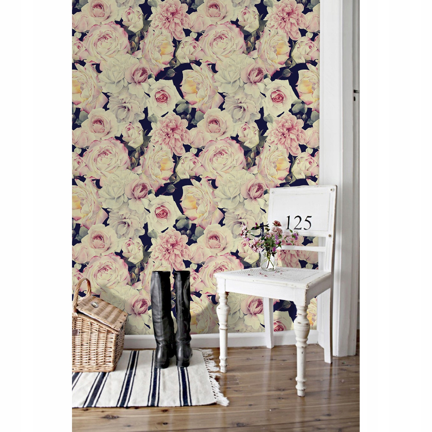 

Samoprzylepna fototapeta Białe róże 290x290 cm