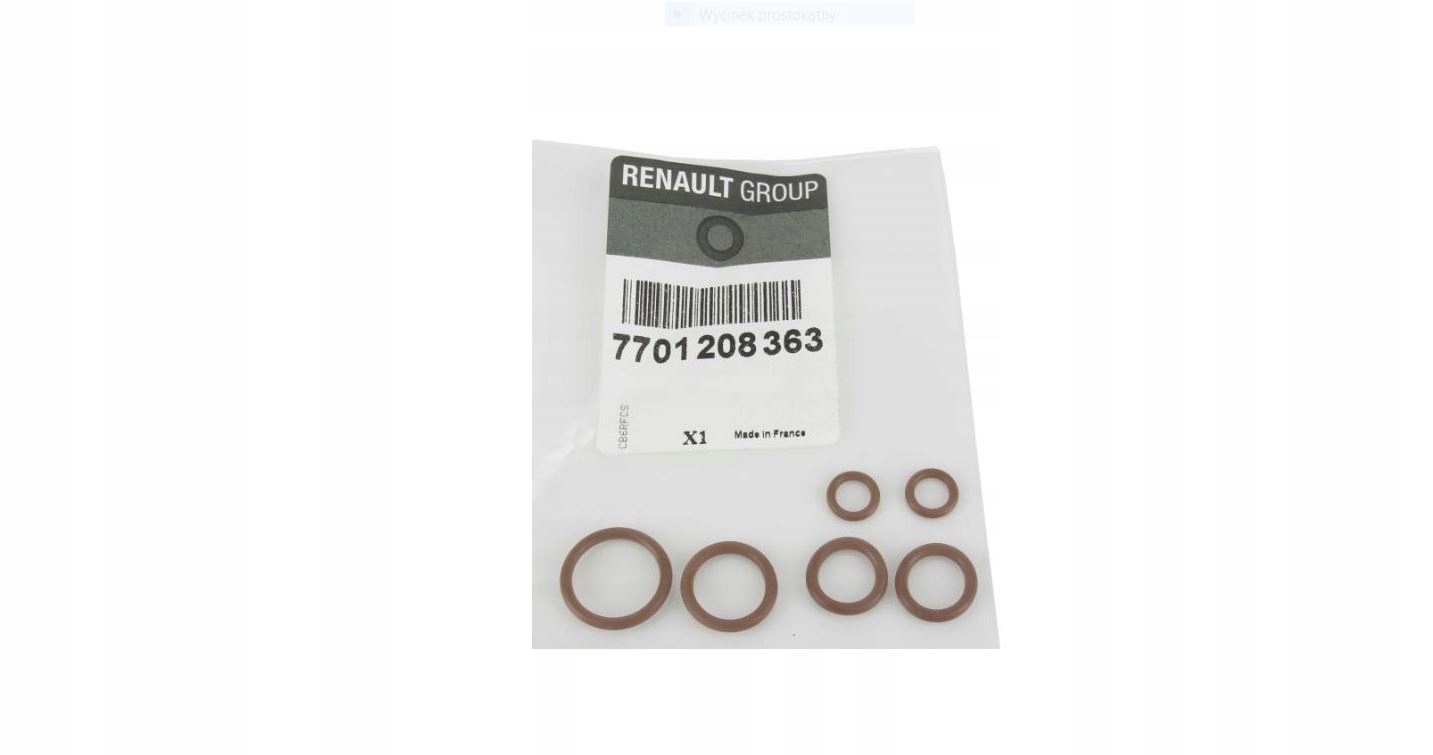 Uszczelki klimatyzacji oringi RENAULT CLIO CAPTUR TWINGO, DACIA DUSTER OE