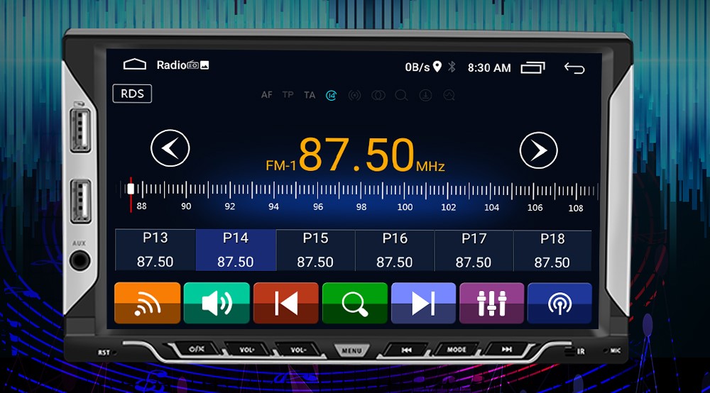 RADIO SAMOCHODOWE 2 DIN ANDROID GPS WIFI 7" KAMERA Komunikacja Bluetooth GPS Wi-Fi