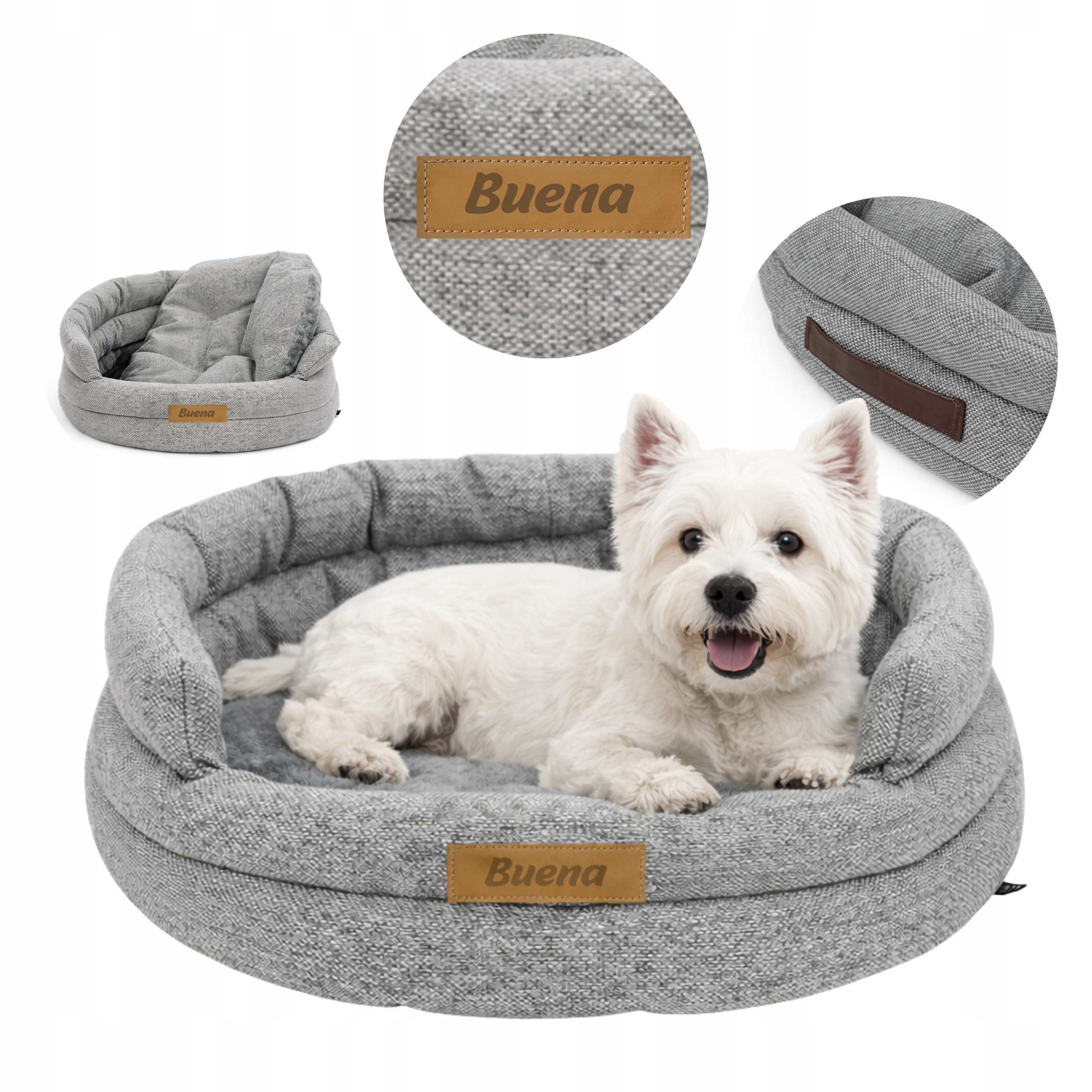 Levně pro psa kočku Pelíšek polštář potah Polštář kotec matrace 60 cm Dogeste