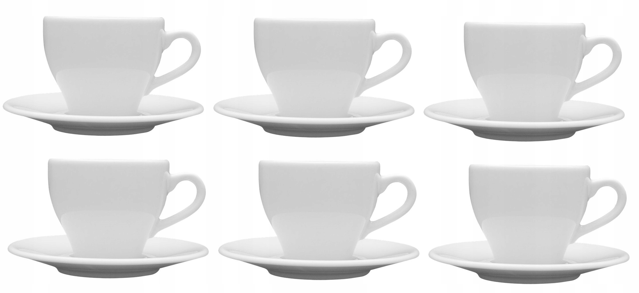 LUBIANA PAULA 6 x FILIŻANKA 70 ML ZE SPODKIEM