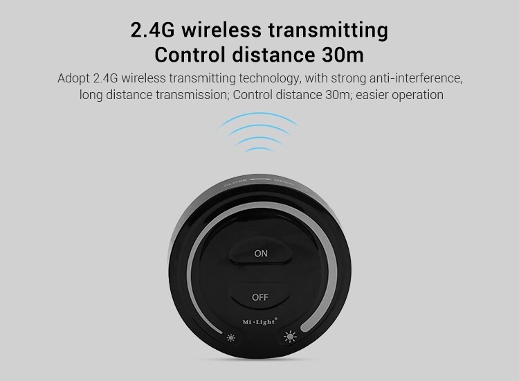 PILOT ŚCIENNY MILIGHT CZARNY FUT087-B ŚCIEMNIACZ Marka Mi-Light