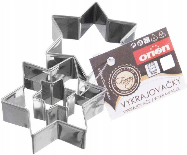 WYKRAWACZ FOREMKA DO CIASTEK PIERNIKÓW GWIAZDA x2 ZESTAW WYKRAWACZY STAL Rodzaj akcesoriów inny