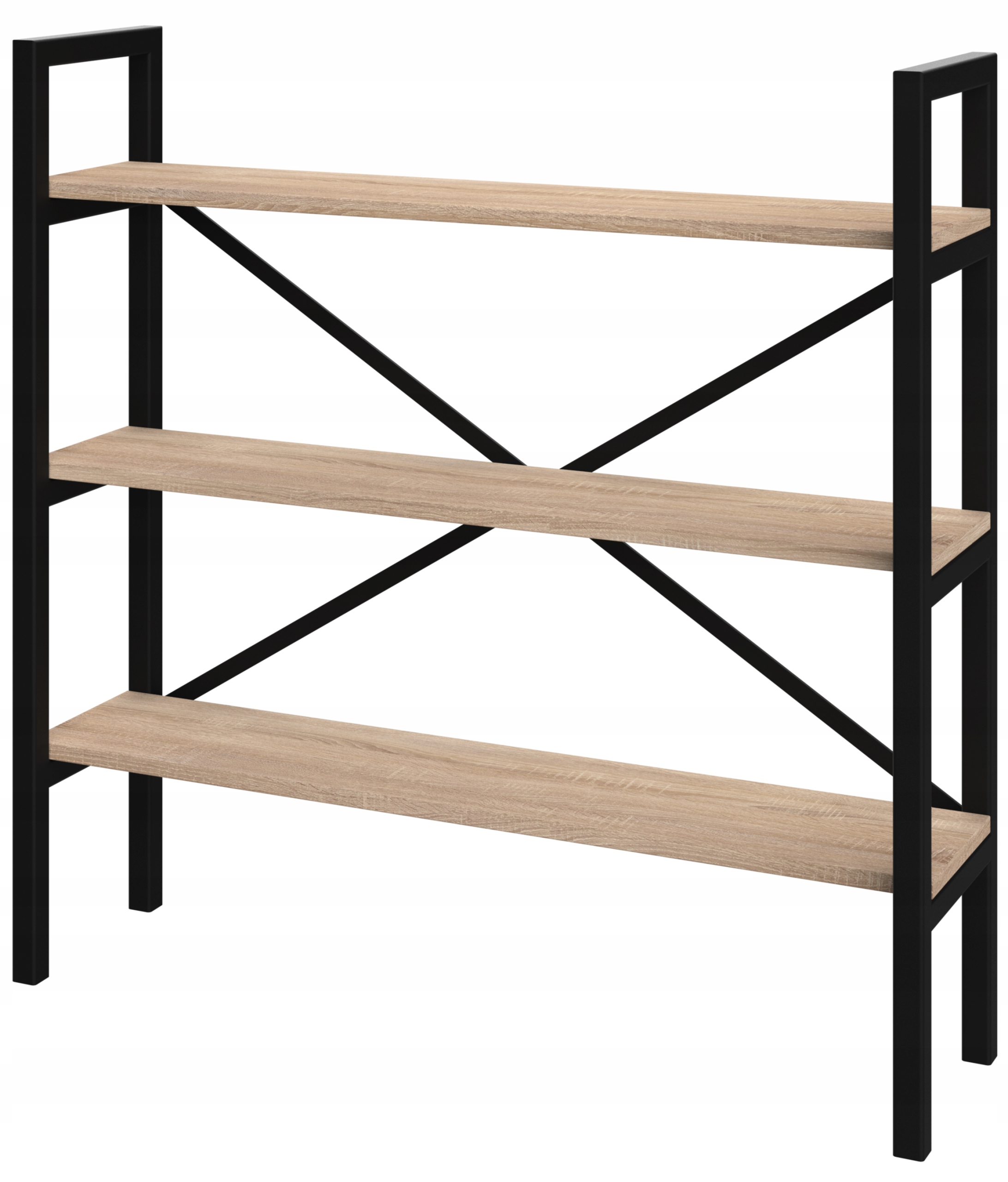 Regál Loft Medium-LAM 100x80x20 D3 na knihy (mnoho barev desky)