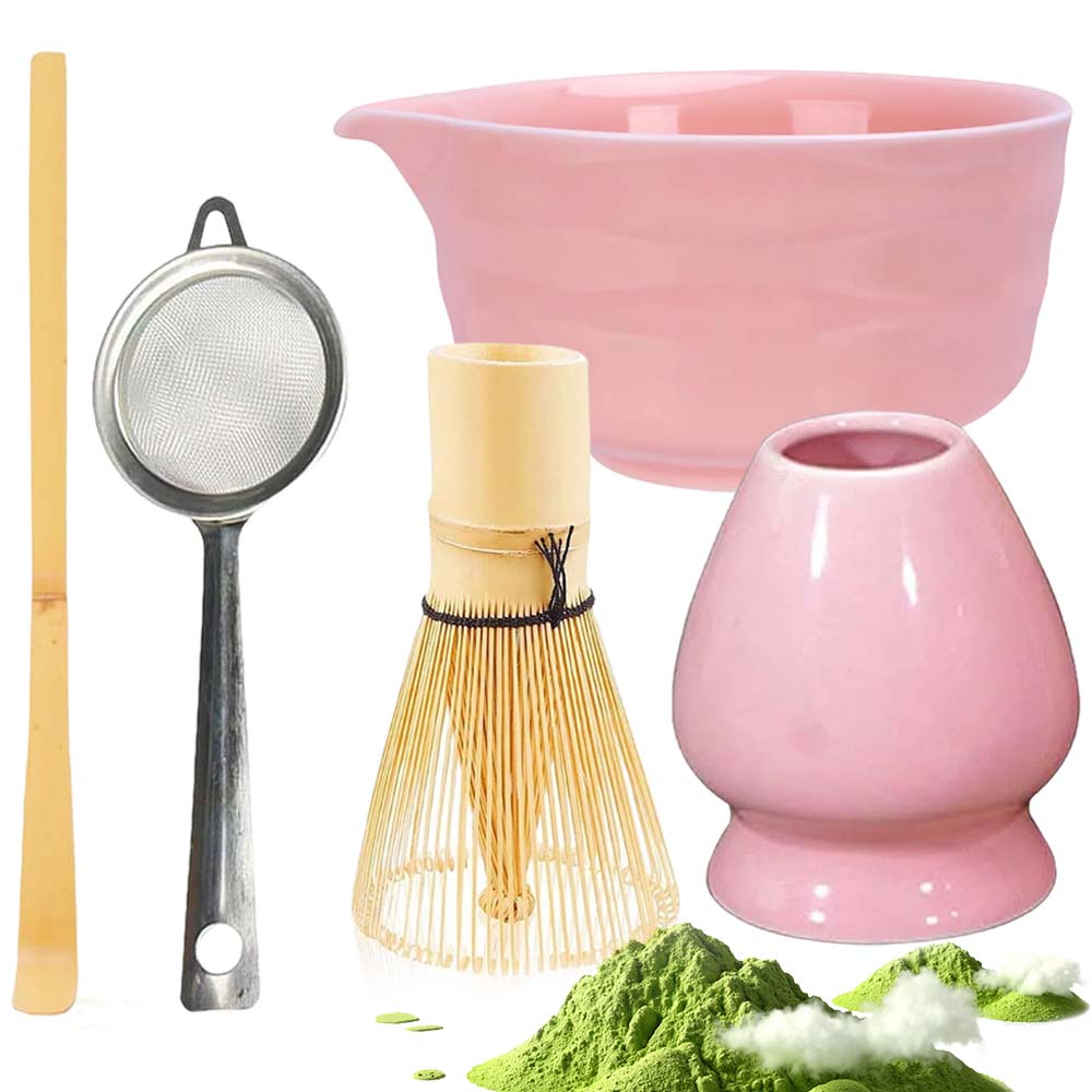 Levně Bambusová Dárková Sada Na Čaj Matchy Chashaku S Mixérem A Lžící