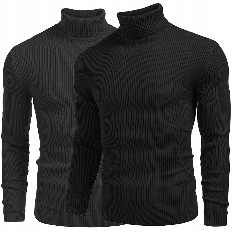 Sweter Golf Męski Zimowy 100% Bawełna R.l
