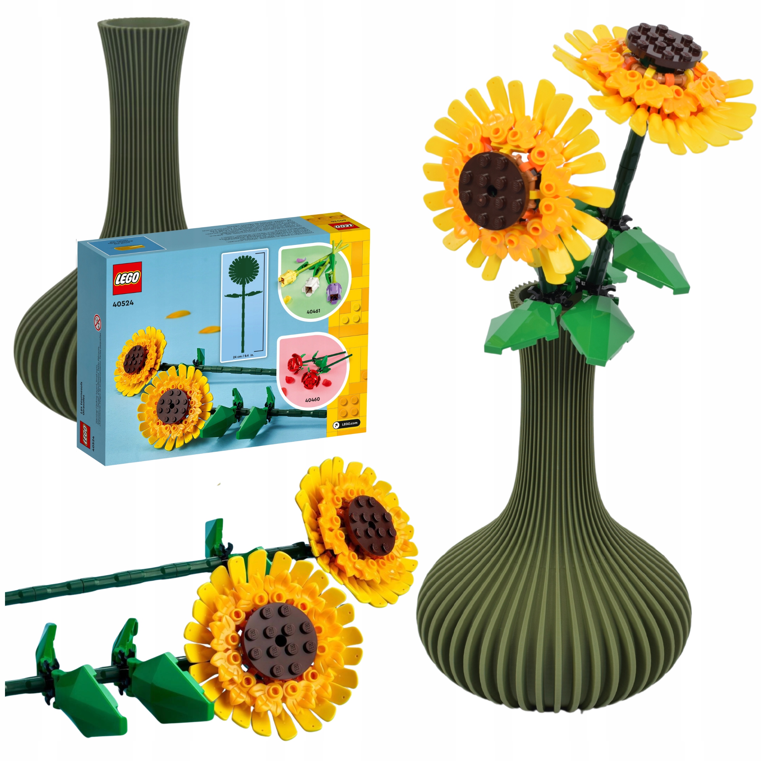 Slunečnice Lego 40524 Váza Vormis Dárková Sada ke Dni matek