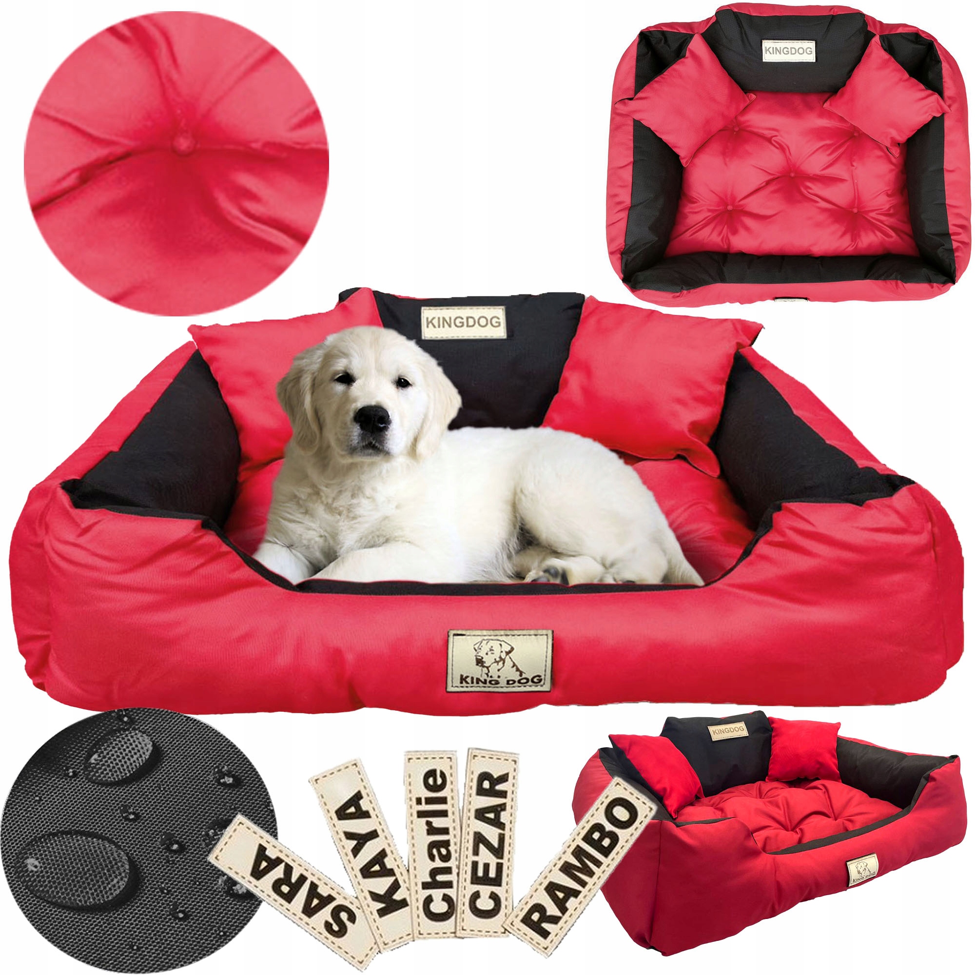 Levně Pelíšek Pro Velkého Psa 55X45 CM Personalizovaná Voděodolná Pohovka