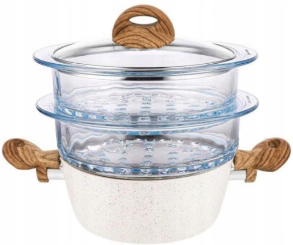 

Garnek Do Gotowania Na Parze 2 Sita Indukcja 24cm