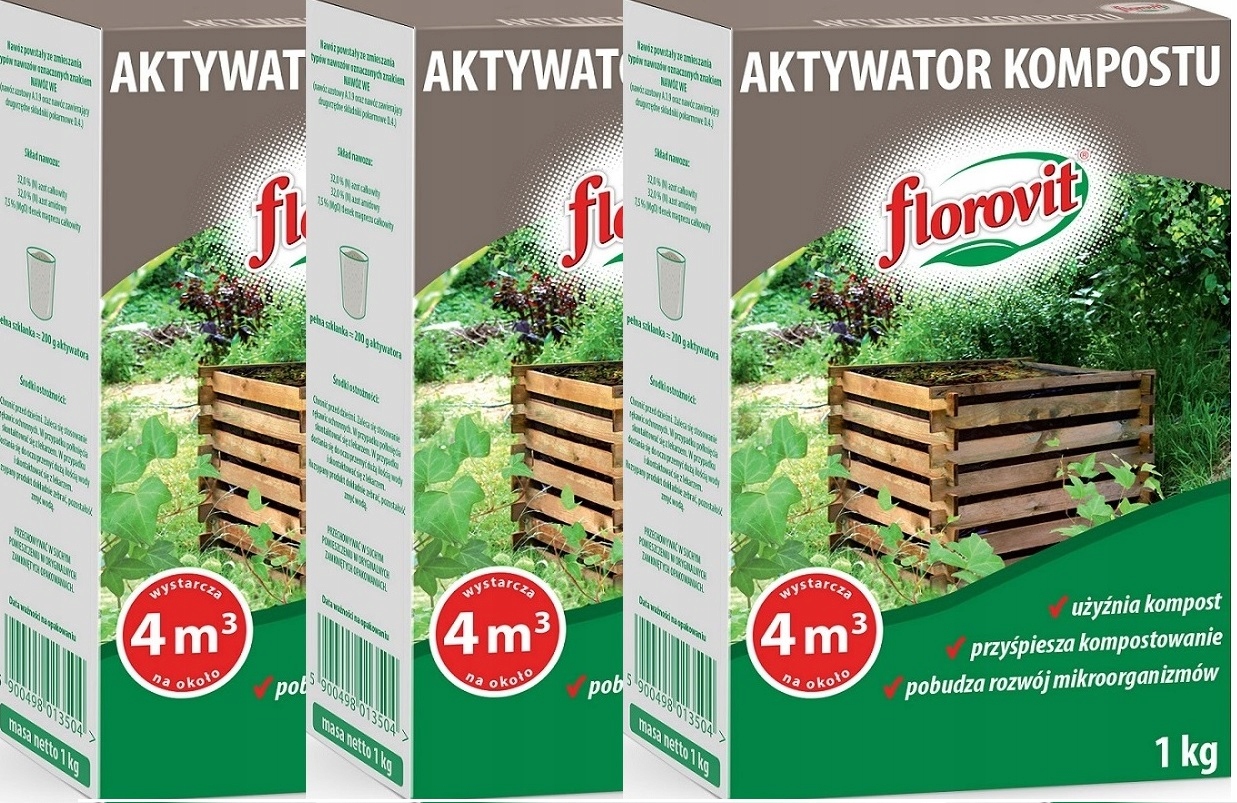 

Aktywator kompostu Florovit 3KG nawóz azot 32% 12m
