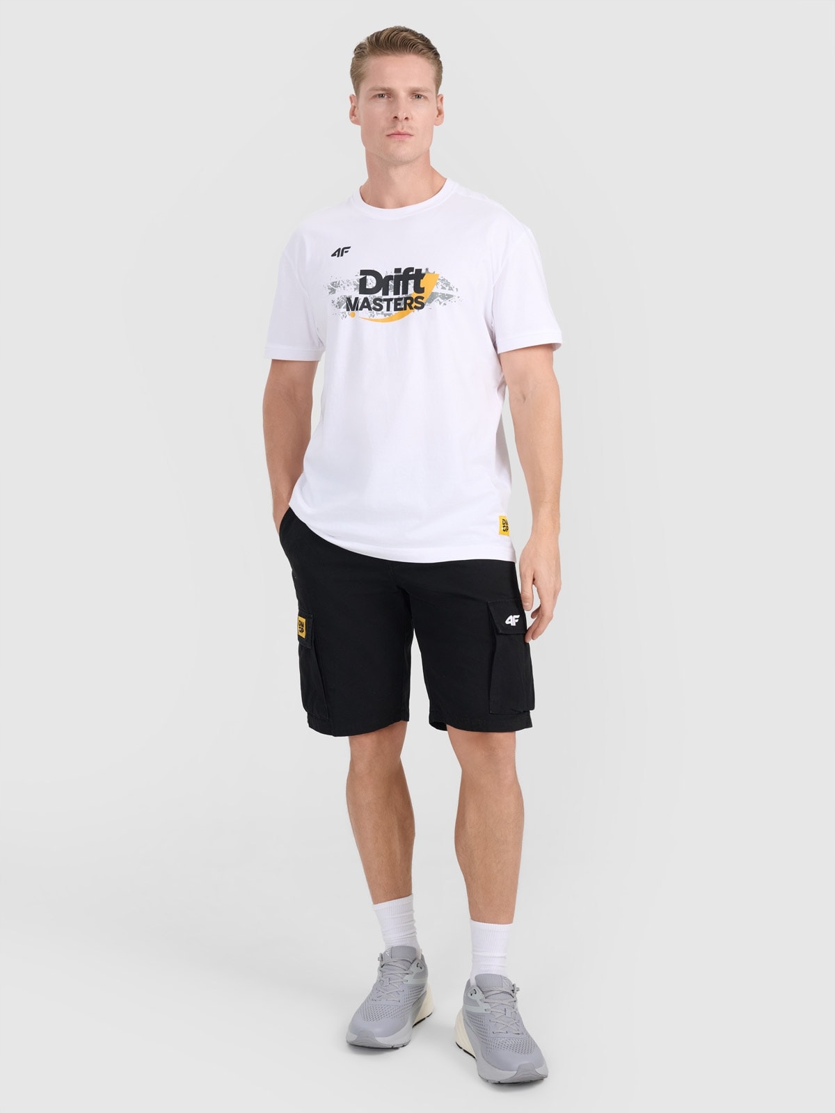 4F Kraťasy casual cargo unisex 4F x Drift Masters černé S