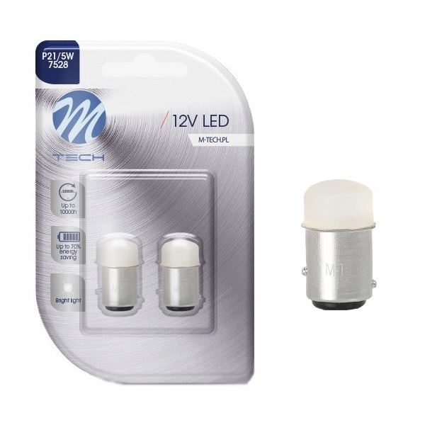 

Żarówki P21/5W Led BaY15d Dwuwłóknowa Dioda Biała