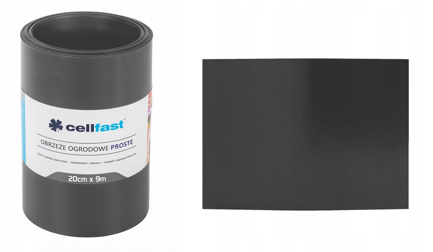 

Cellfast Obrzeże ogrodowe proste 20 cm 9 m grafit