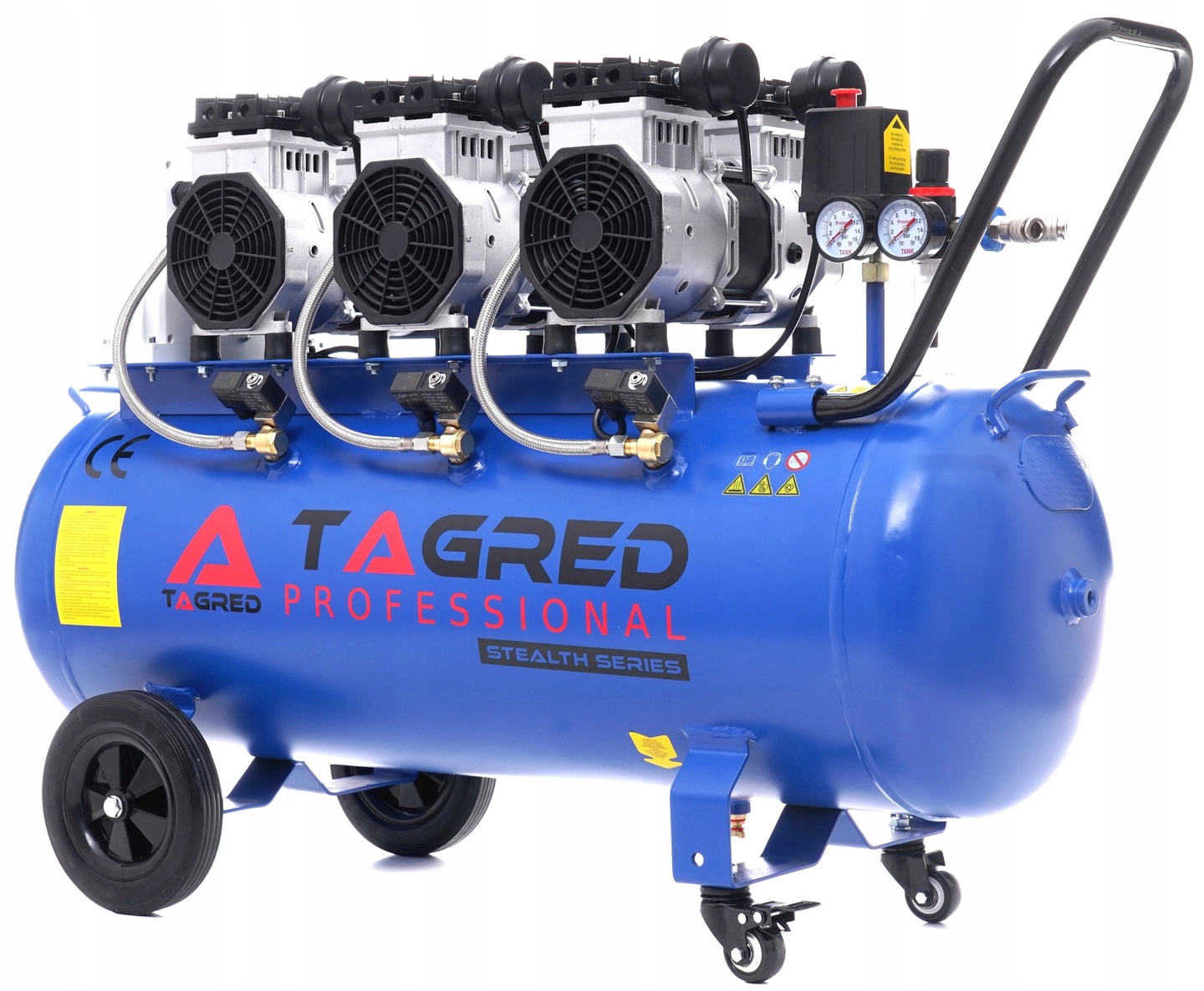 SPRĘŻARKA KOMPRESOR BEZOLEJOWY 100L 4500W Model TA389