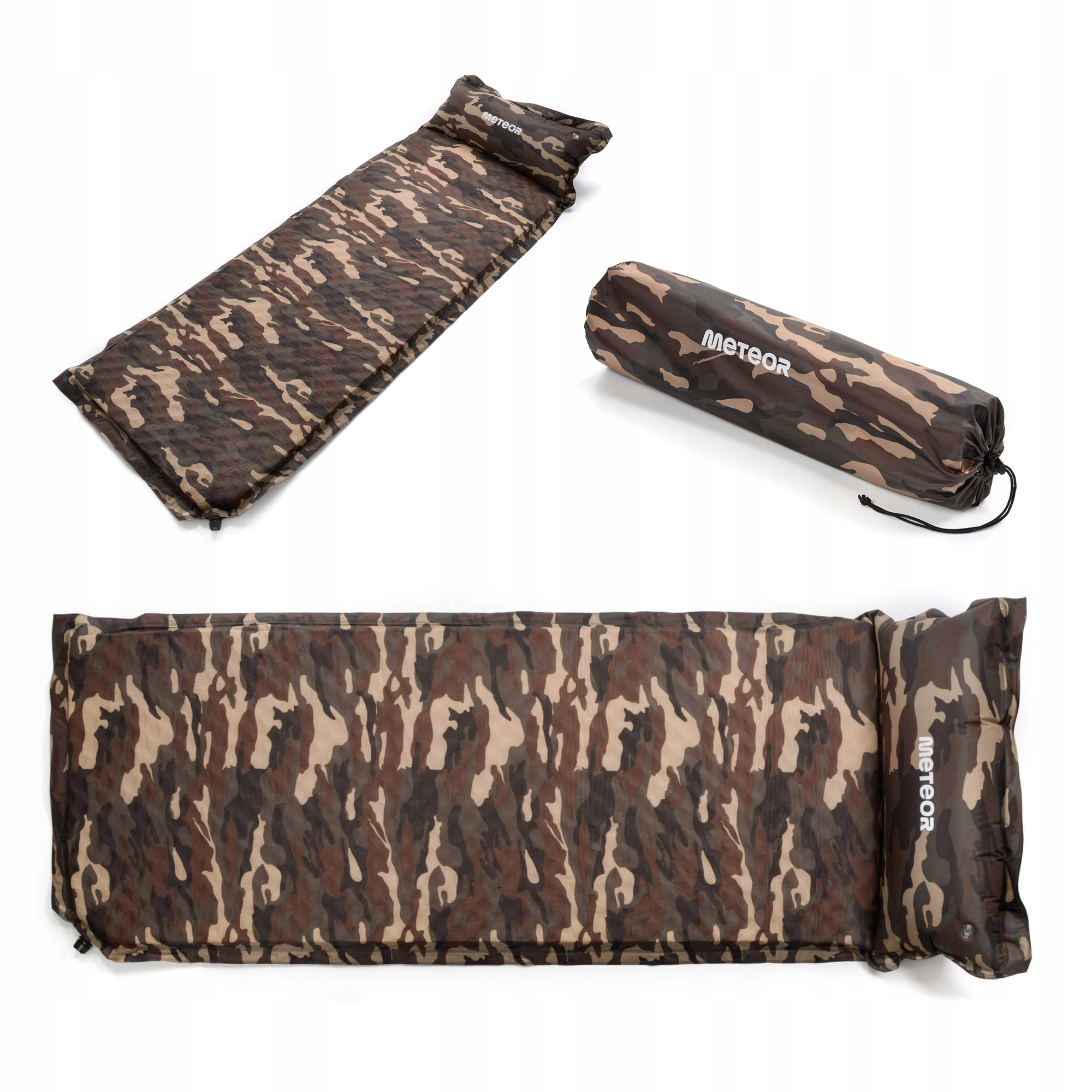 Samonafukovací Matrace Matrace Karimatka Nafukovací Meteor 188x66x3,8 s polštářem