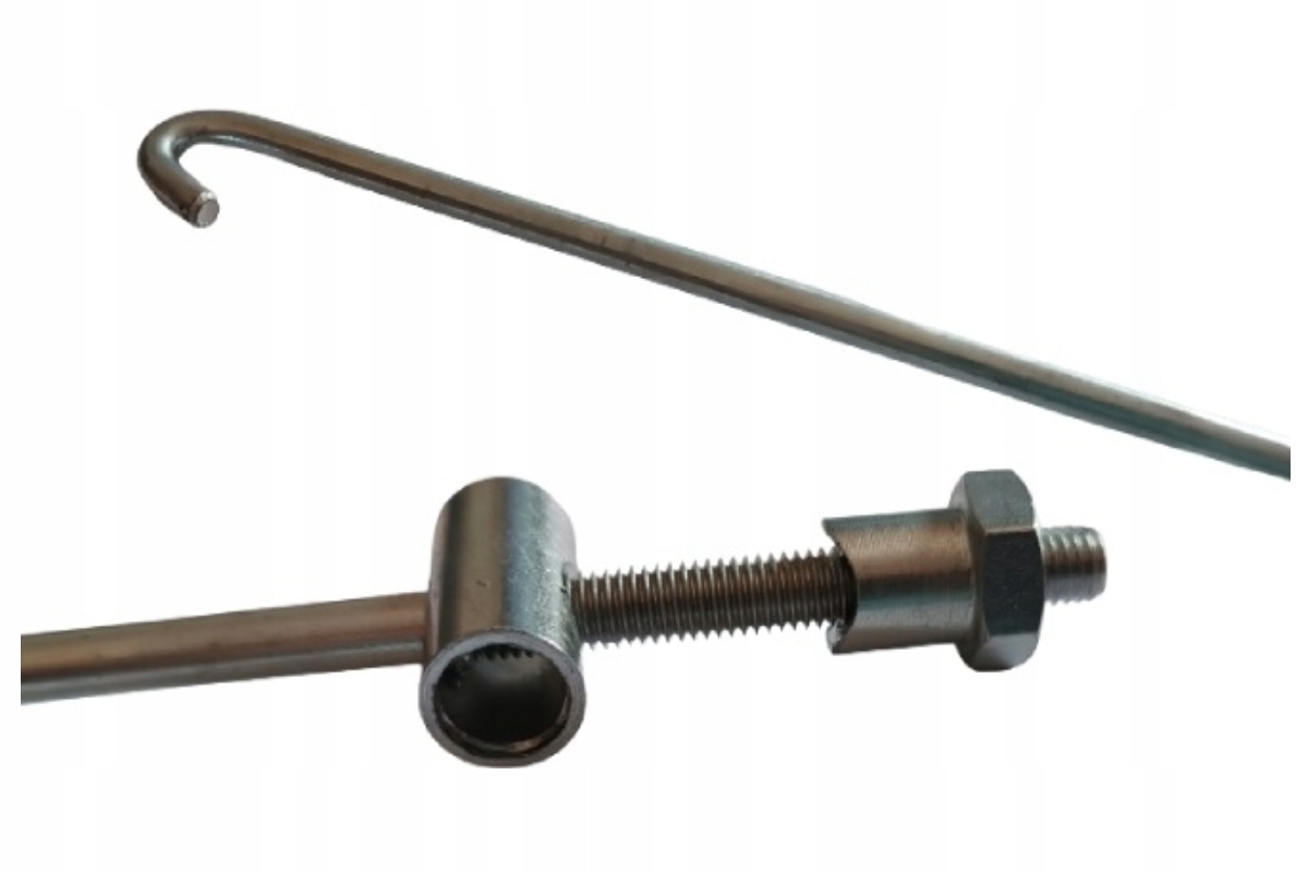 PRĘT CIĘGNO HAMULEC DO HAMULCA WSK 125 175 + NAKRĘTKA WAŁECZKOWA WZ.ORG