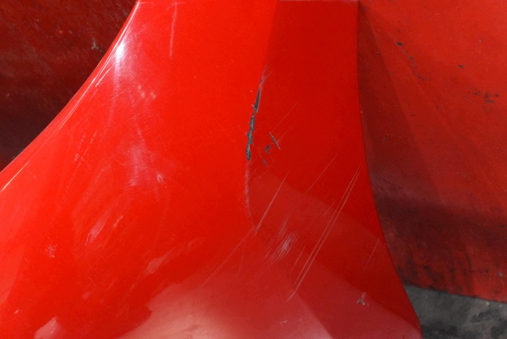 bumper front front red PEUGEOT 207 1 and 06-09