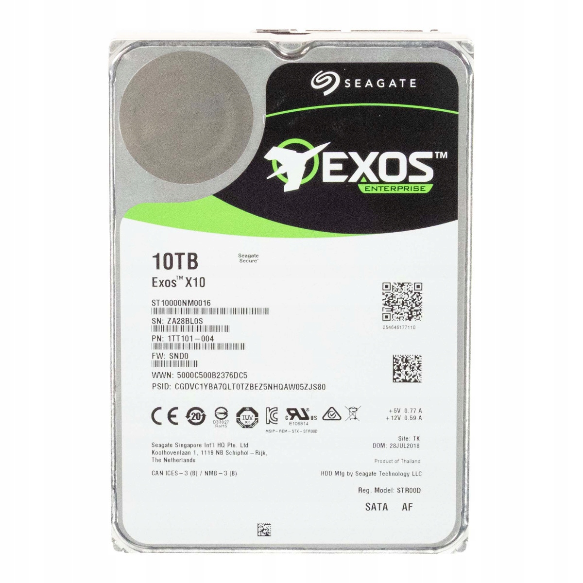 Seagate Exos X10 10TB 7.2K 256MB Sata III 3.5'' ST10000NM0016