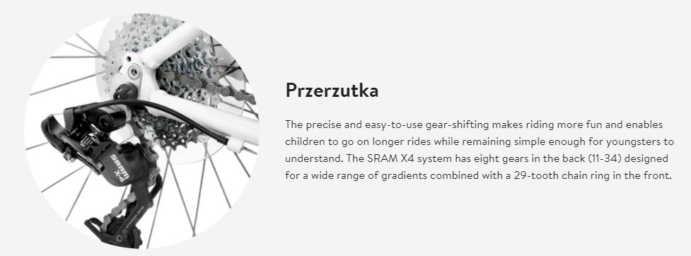 Lekki Rower dla dziecka Woom 6 czerwony 26'' Model WOOM 6