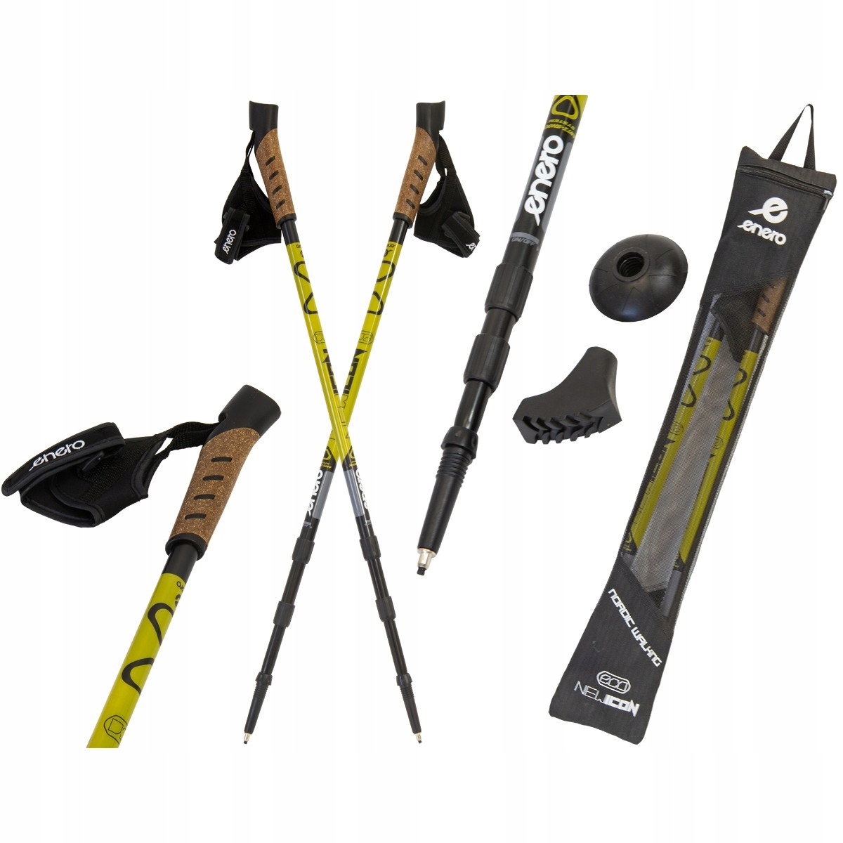 

Trzystopniowe Kijki regulowane Korkowe 67-135cm