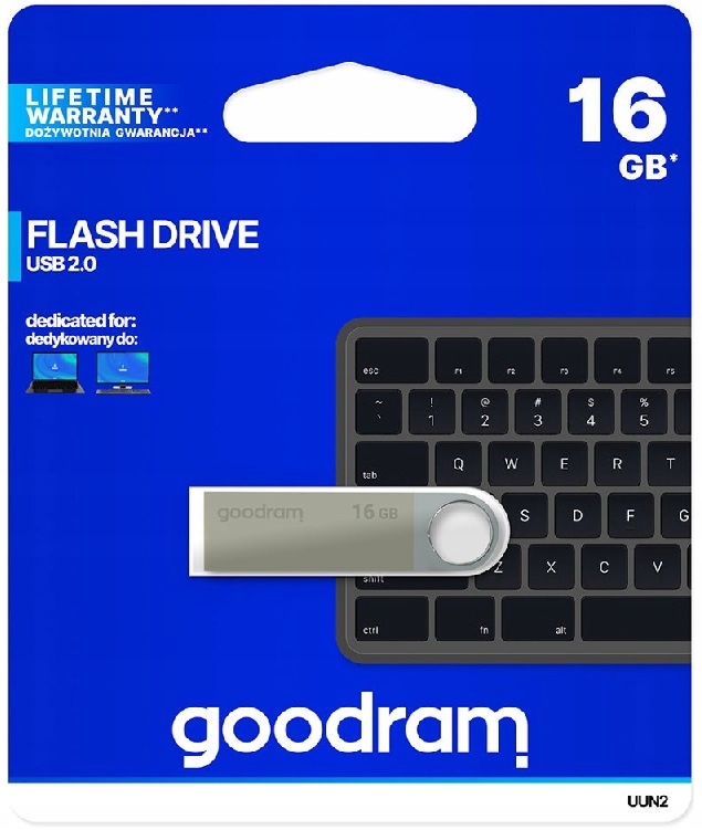 

Goodram Pendrive Metalowy Pamięć 16 Gb